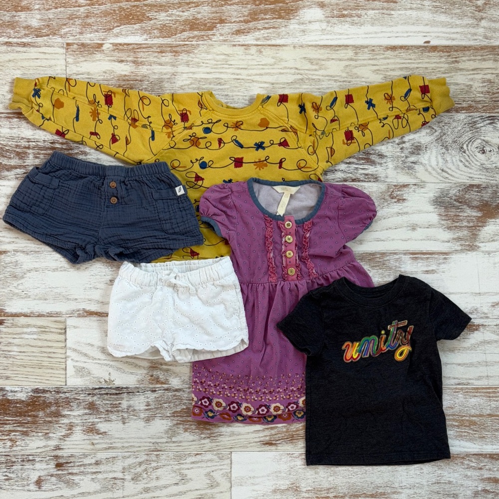 18-24m spring bundle, Matilda Jane dress, barn of monkeys sweatshirt and more